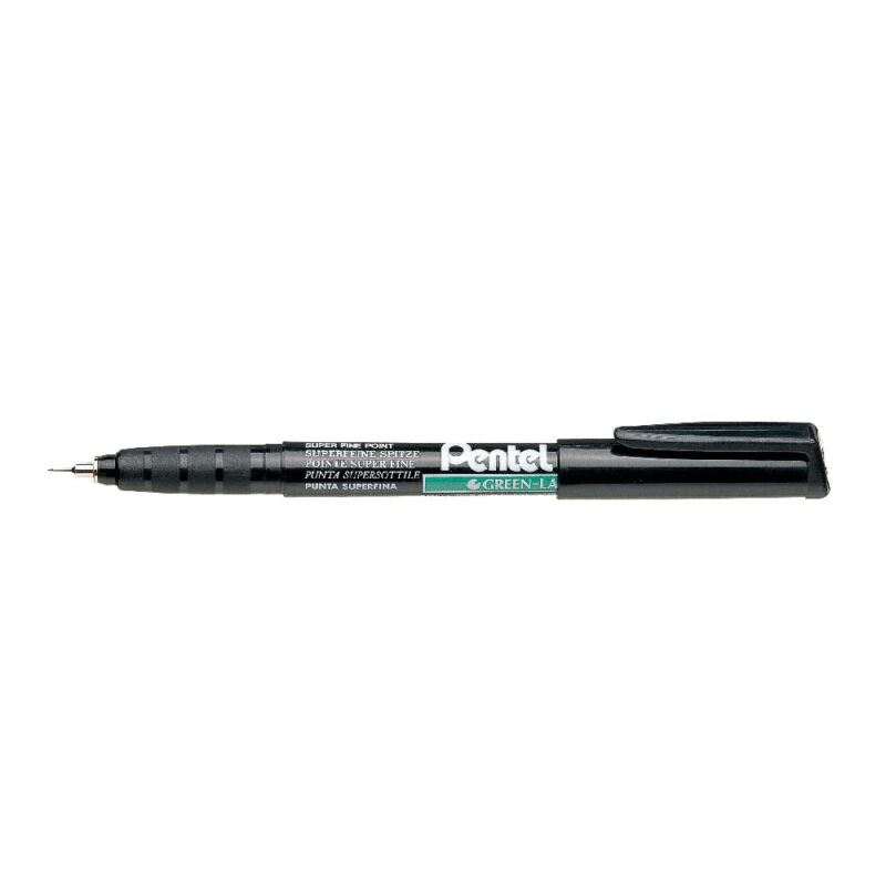 Pentel  Marker NMS50 0.6mm Nib Super Fine Plastic Tip BLK