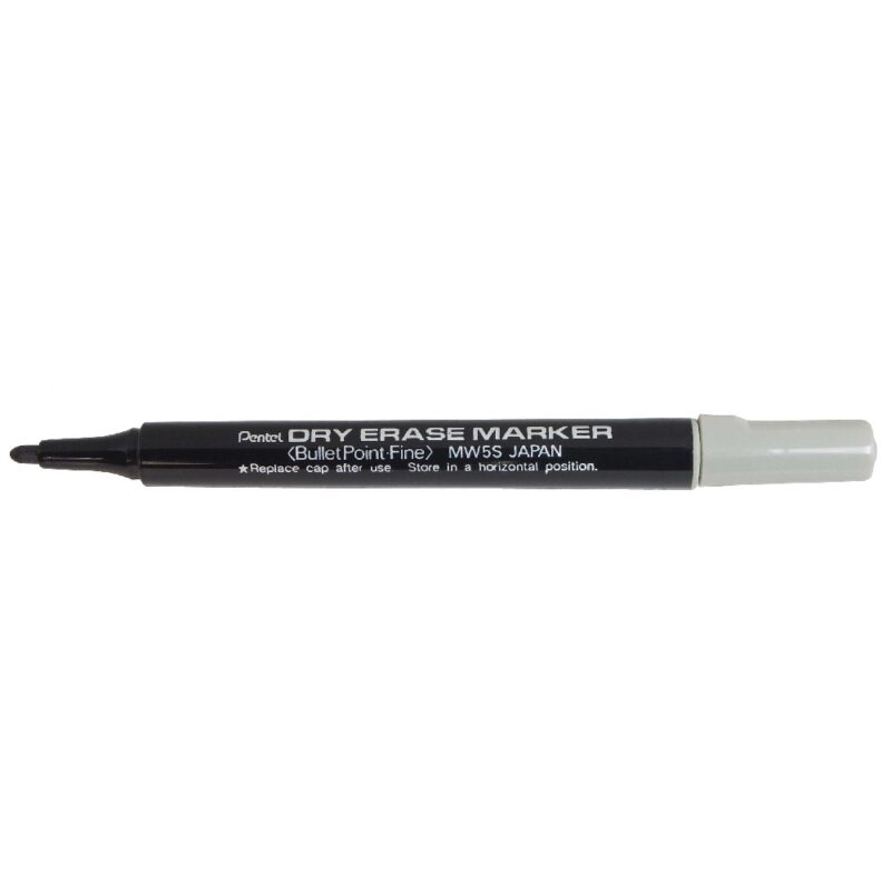 Pentel  Marker MWL5S 6.0mm Nib Bullet Tip Fine BLK