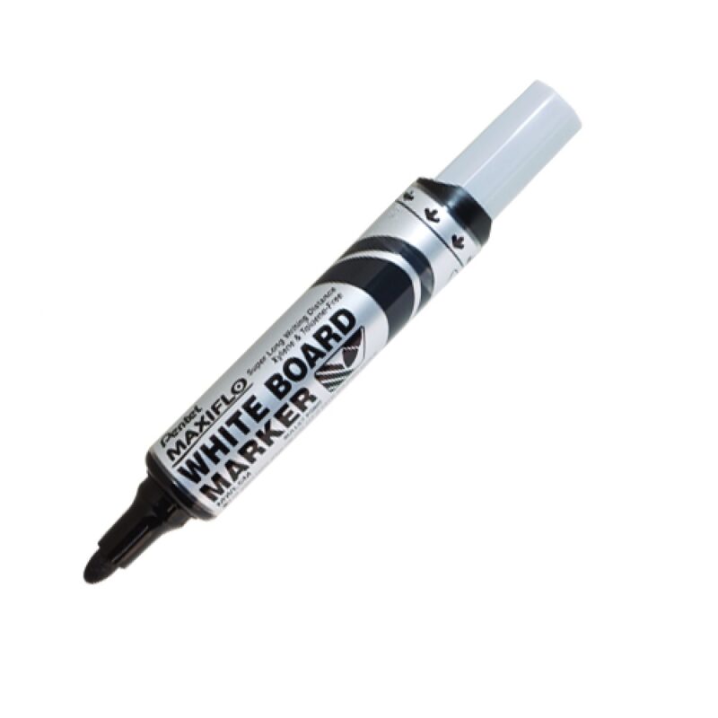 Pentel  Marker MWL5S 4.0mm Nib Bullet Tip BLK