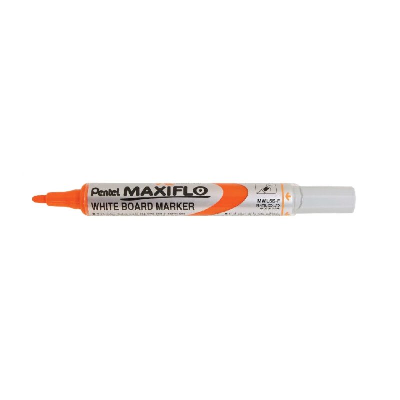 Pentel  Marker MWL5S 4.0mm Nib Bullet Tip ORANGE