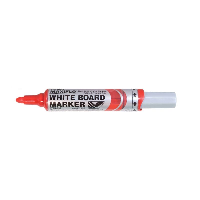 Pentel  Marker MWL5M 6.0mm Nib Bullet Tip RED