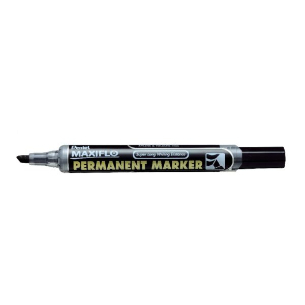Pentel Maxiflo Marker Nlf60 Chisel Blk  Perm
