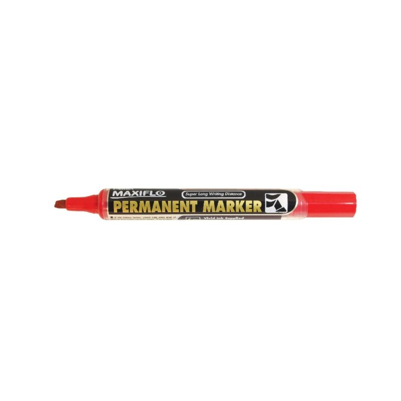 Pentel Maxiflo Marker Nlf60 Chisel Blue  Perm