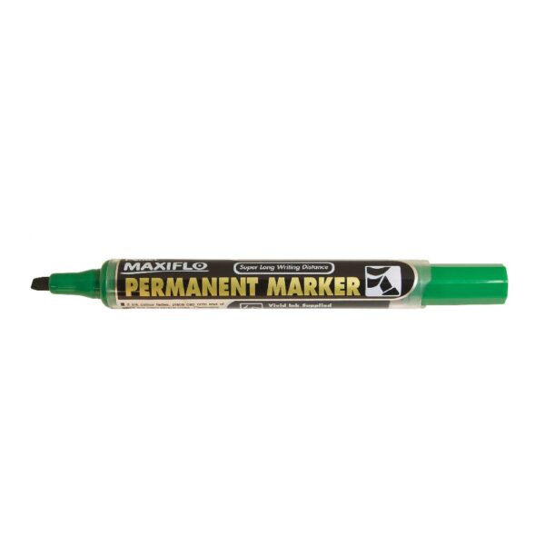 Pentel Maxiflo  Marker Nlf60 Chisel Green Perm