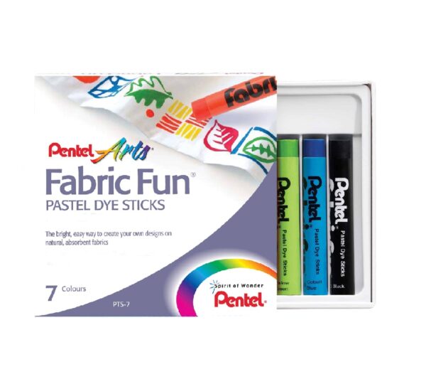 Pentel PTS-7 Pastel Dye Sticks for Fabric Paints