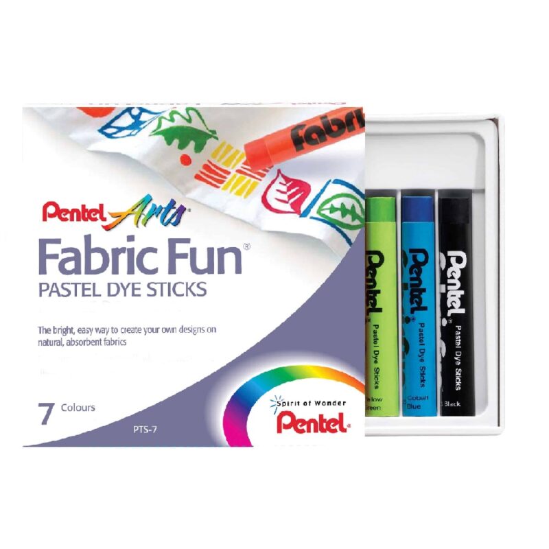 Pentel PTS-7 Pastel Dye Sticks for Fabric Paints
