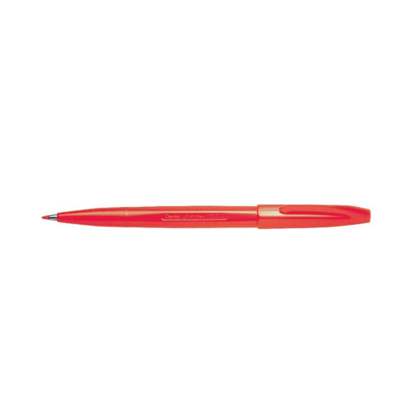 Pentel S520 2.0mm Nib Size Fibre Tip Colour Pen RED
