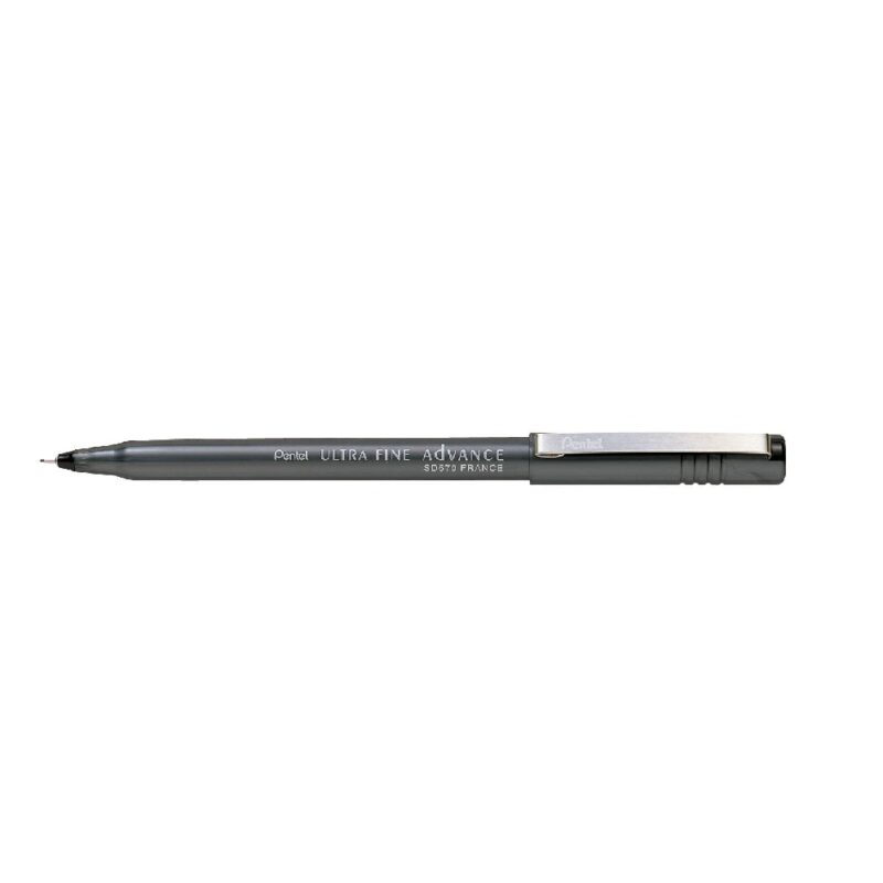 Pentel Fibre Tip S570 0.8Mm Nib Size,  0.4Mm Line Width Colour Pen Blk
