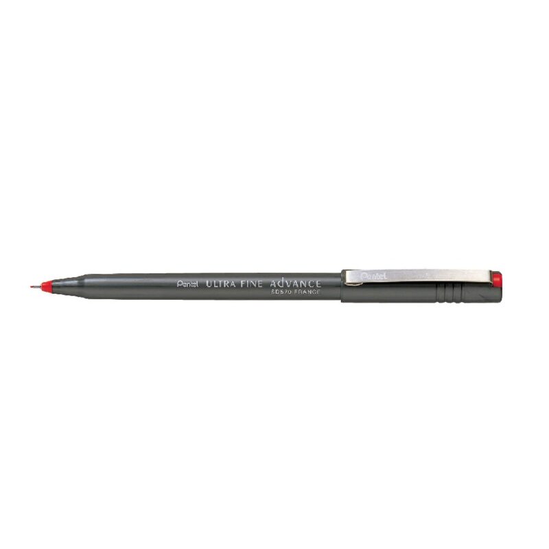 Pentel Fibre Tip S570 0.8Mm Nib Size,  0.4Mm Line Width Colour Pen Red