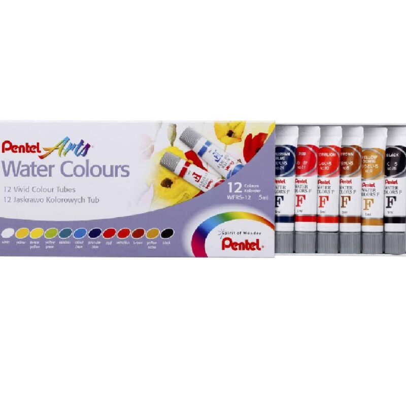 Pentel WFRS-12 Assorted 5ml Tubes Paints