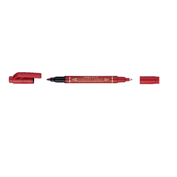 Pentel Perm Twin Tip Marker Fine / Extra Fine Red