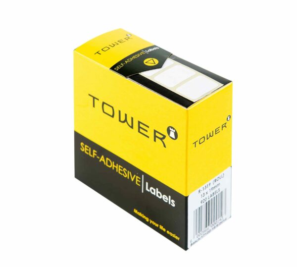 Tower White Roll Labels - R1319 (13x19mm)