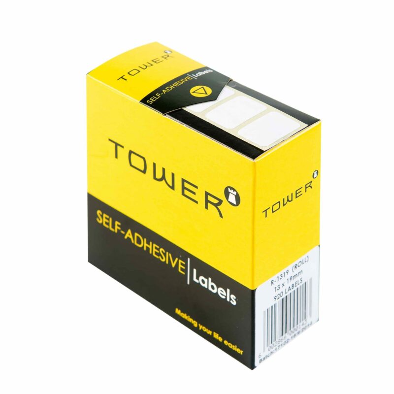 Tower White Roll Labels - R1319 (13x19mm)