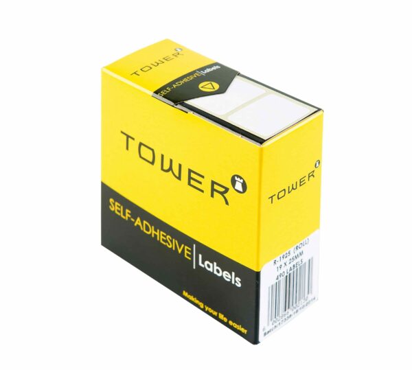 Tower White Roll Labels - R1925 (19x25mm)