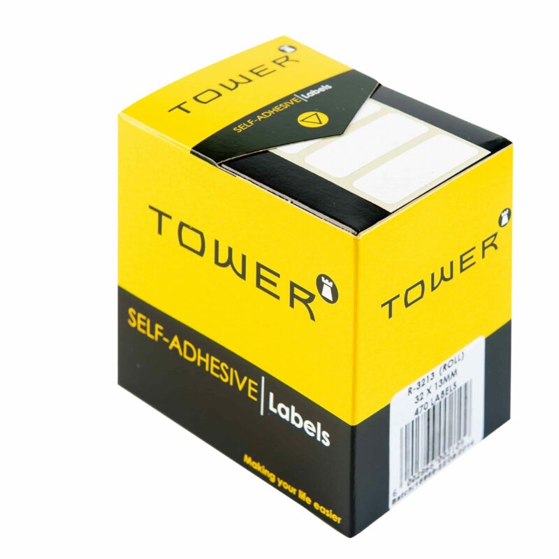 Tower White Roll Labels - R3213 (32x13mm)