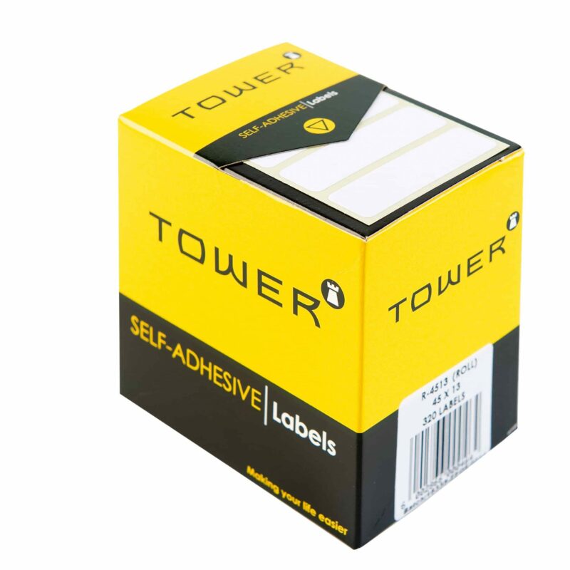 Tower White Roll Labels - R4513 (45x13mm)