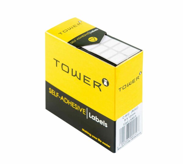 Tower White Roll Labels - R812 (8x12mm)