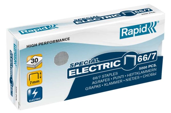 RAPID Staples 66/7 Electric (Box of 5000)