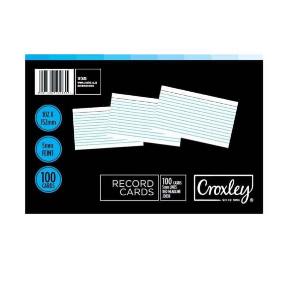 JD638 Record Cards 102x152 100's