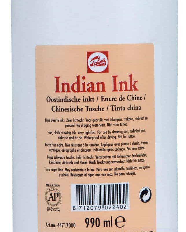 TALENS Indian Ink 990ml Black K Each