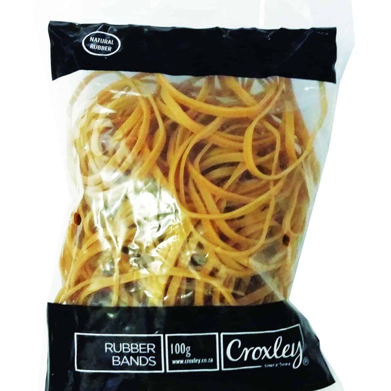 CROXLEY 75% Crepe Rubber Bands N0.10 Bag 100g