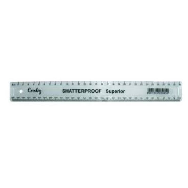 CROXLEY 30cm Clear Superior Shatter Proof Each