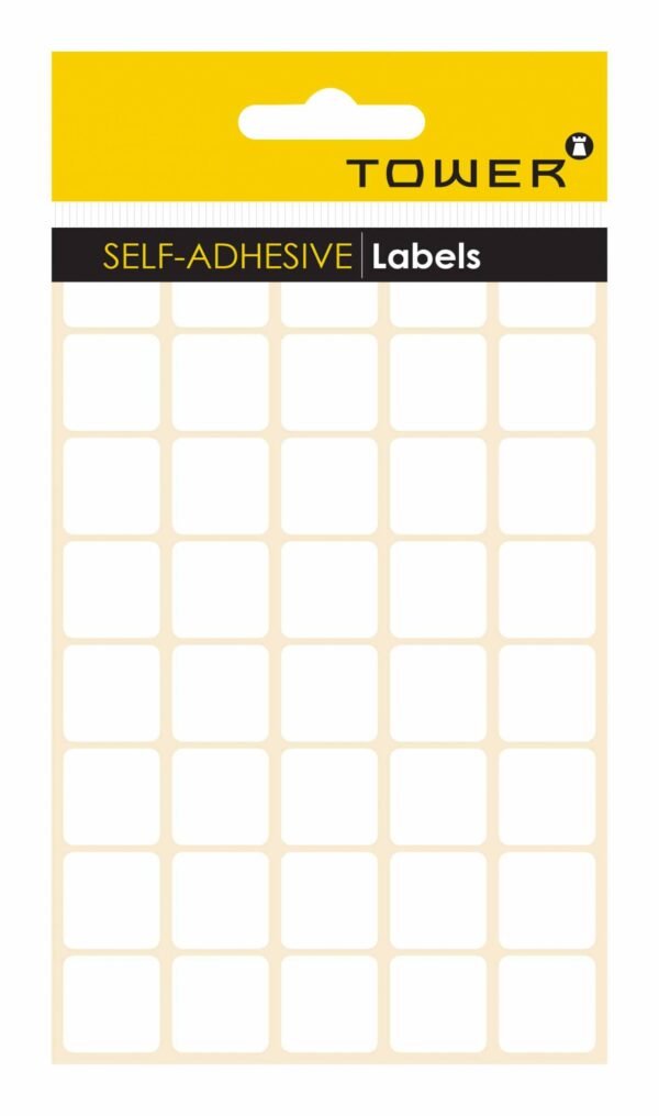 Tower White Sheet Labels - S1919 (19x19mm)