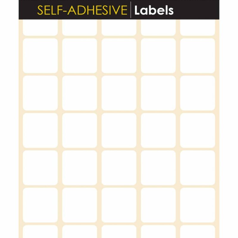 Tower White Sheet Labels - S1919 (19x19mm)