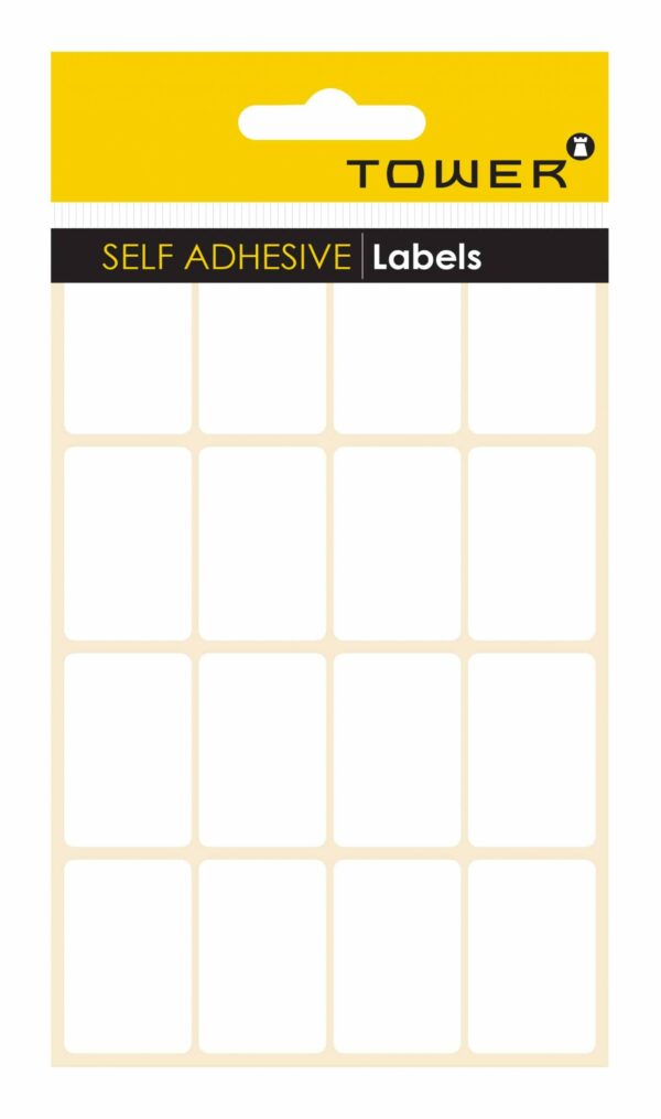 Tower White Sheet Labels - S2538 (25x38mm)