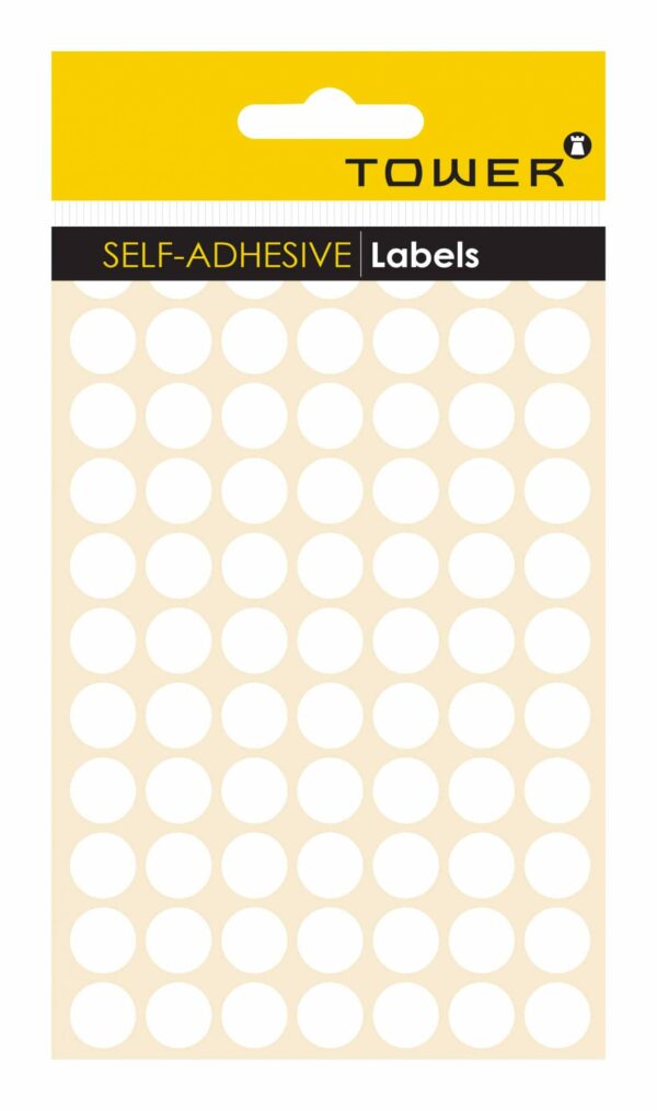 Tower White Sheet Labels - S13