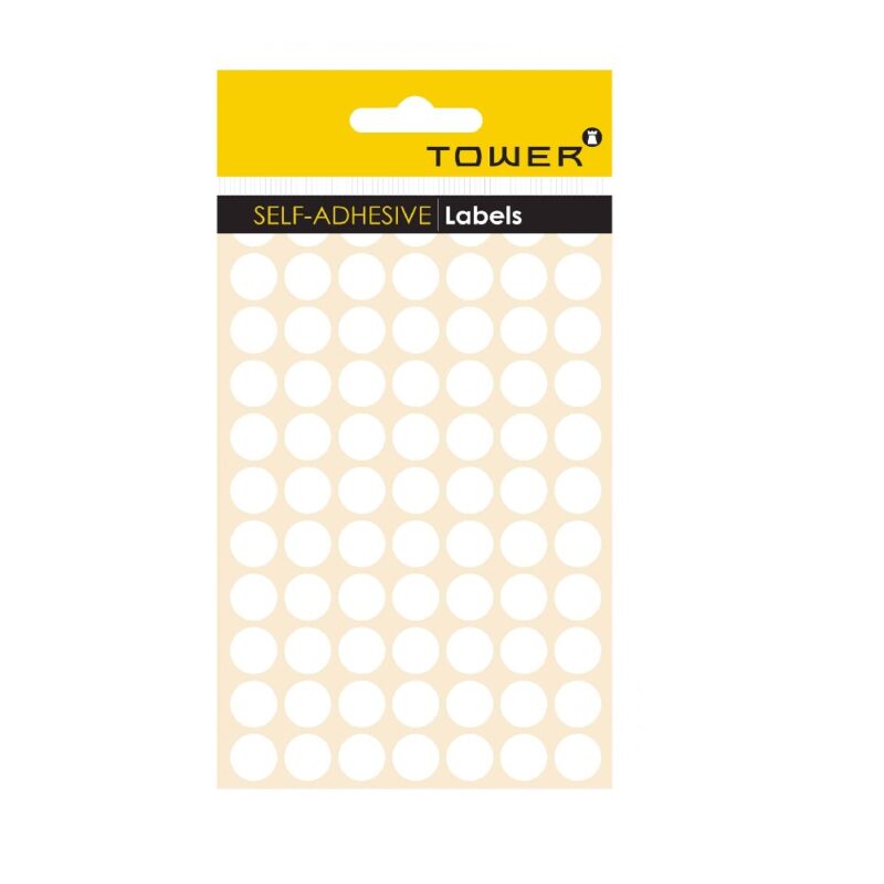 Tower White Sheet Labels - S13