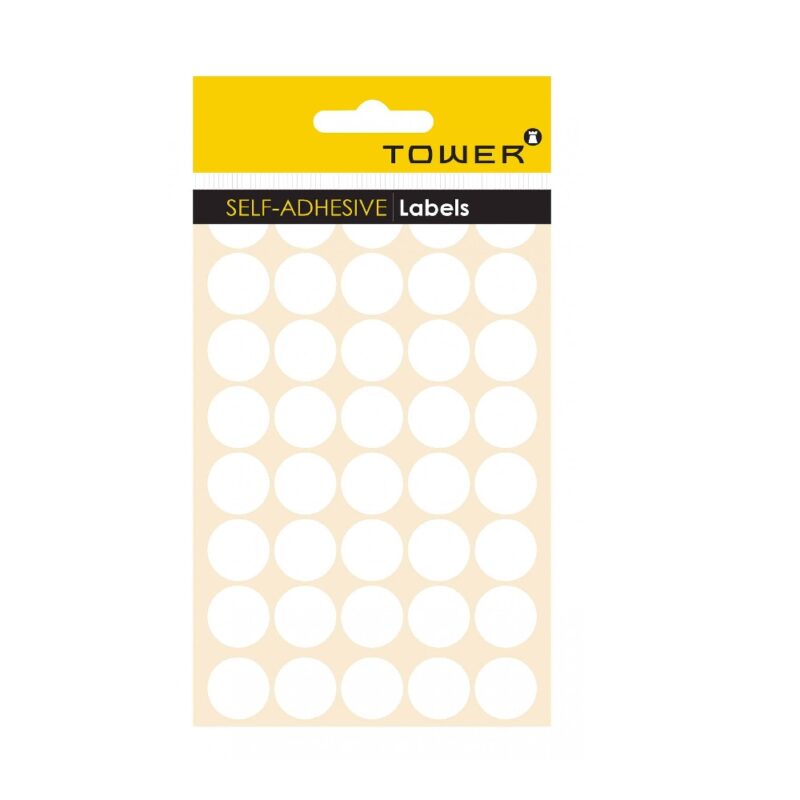 Tower White Sheet Labels - S19