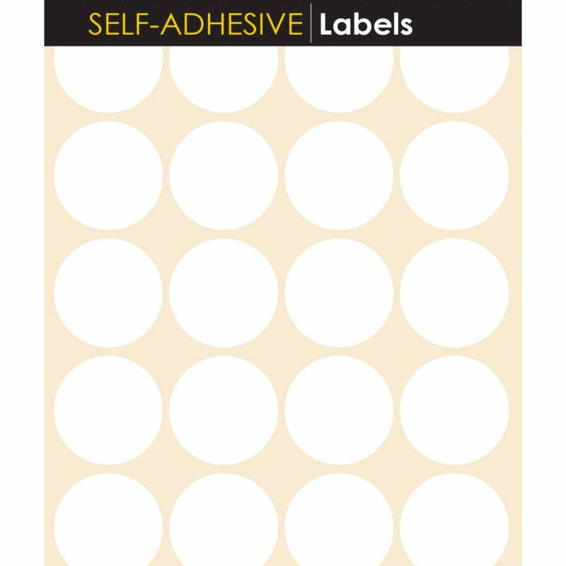 Tower White Sheet Labels -S25
