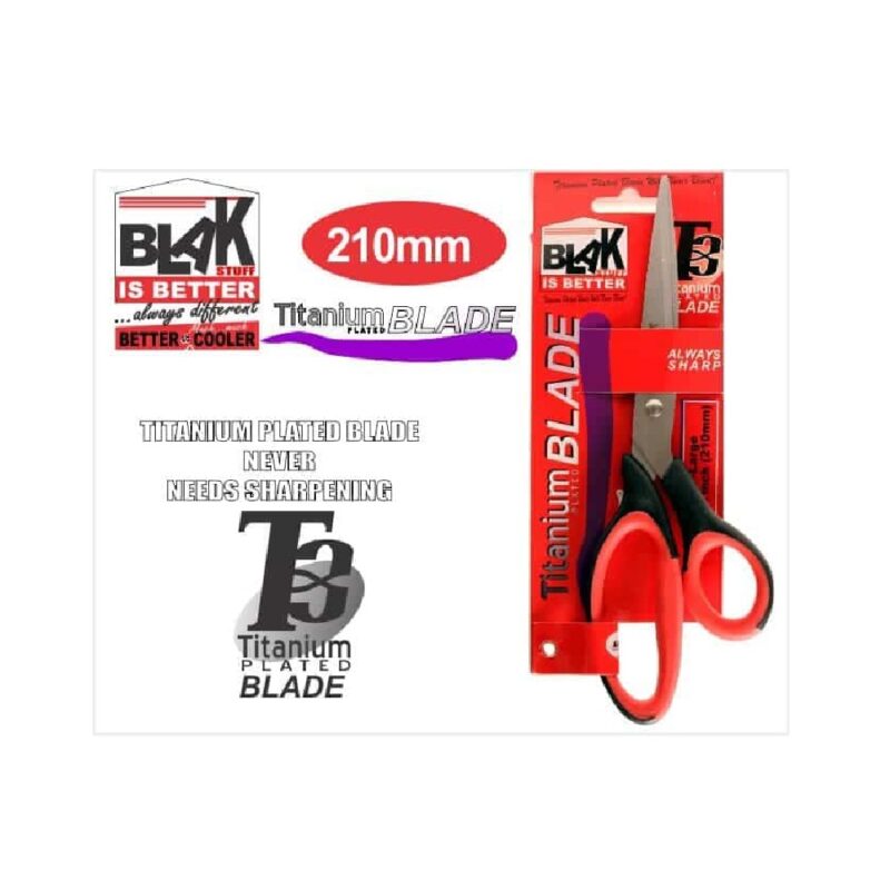 Large Blak Titanium Plated Scissors High Quality