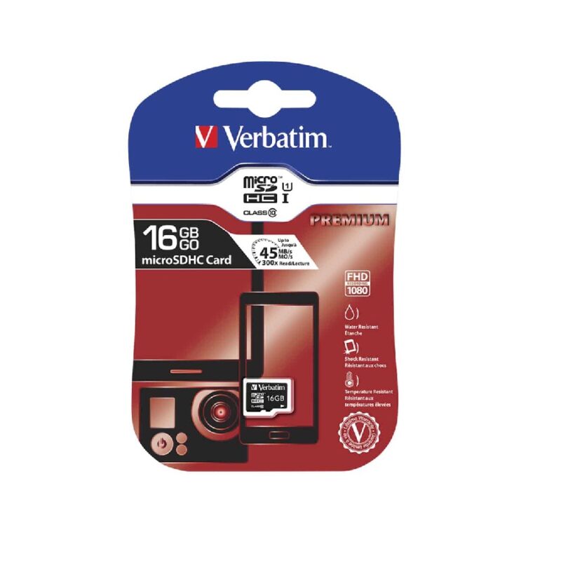 Verbatim Micro Sd+adapter 16gb