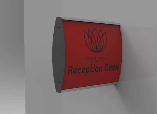 SIGN FRAME 100 x 300MM DBL SIDED WALL MOUNTED (M)