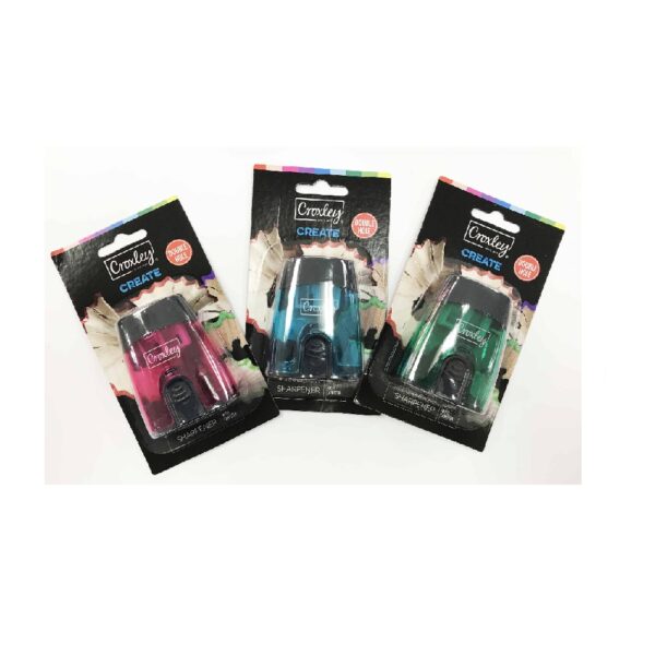 CROXLEY Create Double Barrel Sharpener Carded