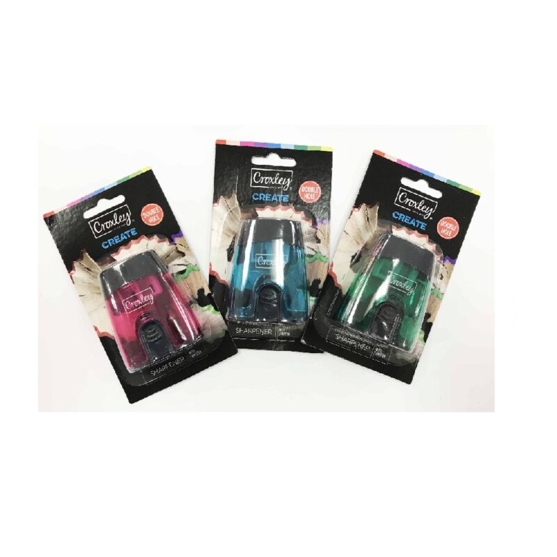 CROXLEY Create Double Barrel Sharpener Carded