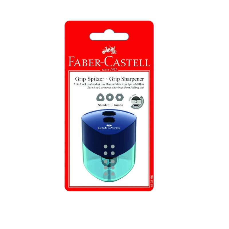 B/card Grip Sharpner Double Hole Trend Colours
