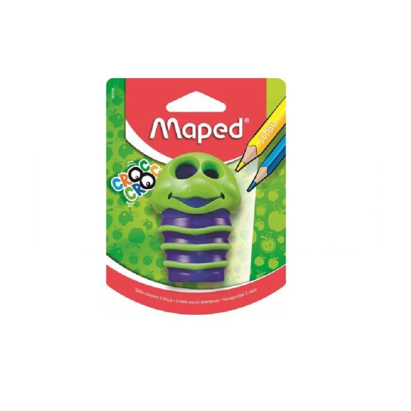 MAPED Sharpener 2 Hole Croc Croc Canister - Card