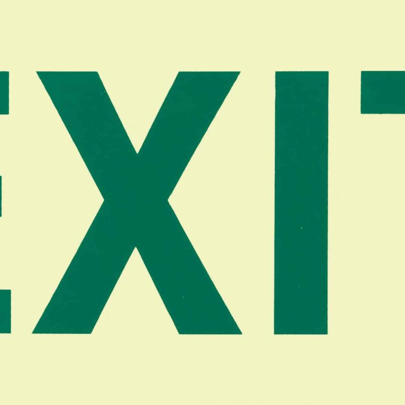 Exit - Glow In the Dark