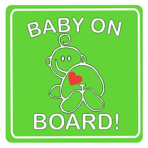 Baby On Board Sign 150X150