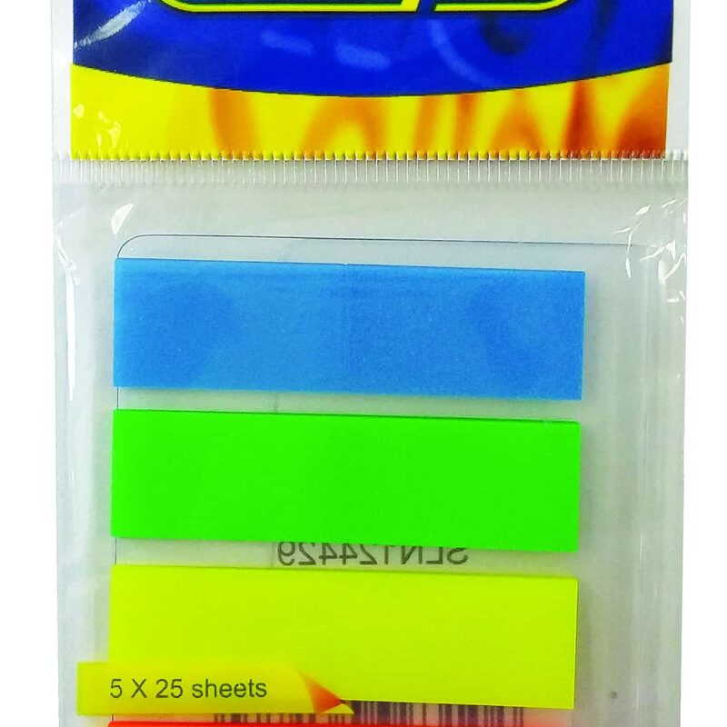 Sello-Flag PP Flags 12x44mm 5 Neon Colours(25 Sheets)