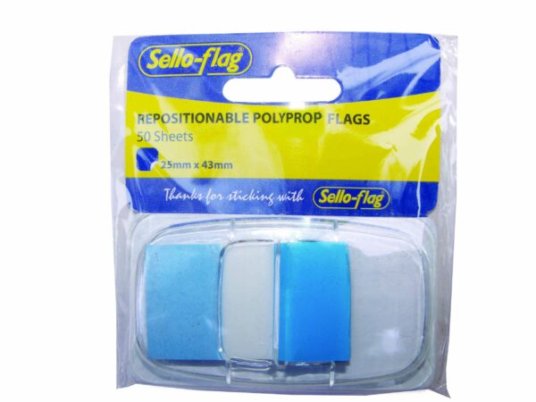 Sello-Flag PP Flags 25x43mm 50 Sheets Blue