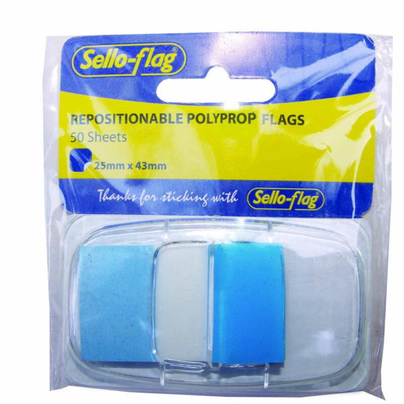 Sello-Flag PP Flags 25x43mm 50 Sheets Blue