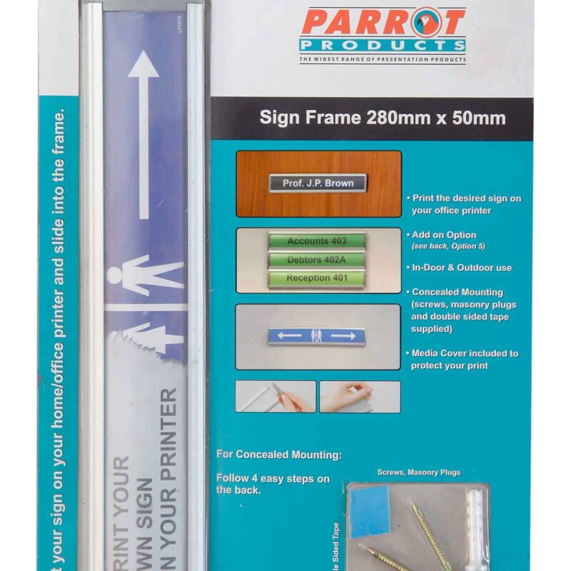 SIGN FRAME 50 x 280mm RETAIL PACK
