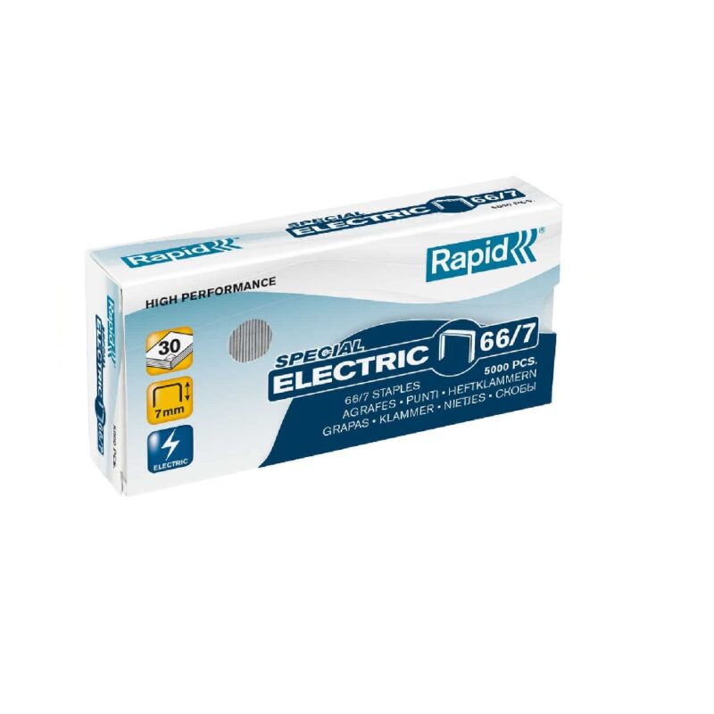 RAPID Staples 66/7 Electric (Box of 5000)