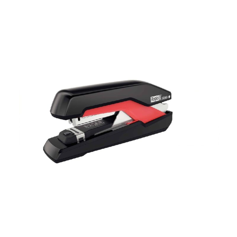 RAPID Stapler Omnipress Supreme Full Strip 60 Sheet Black Red Each