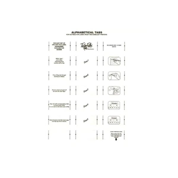 Tidy Files - Laser Label 015000 Pk5