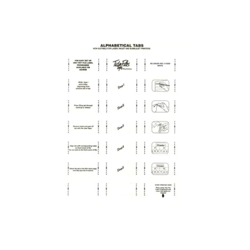 Tidy Files - Laser Label 015000 Pk5
